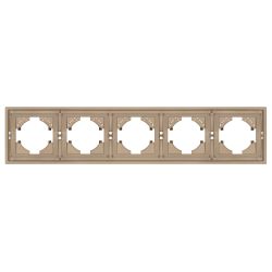 Рамка пластиковая FRM-TENDO-PL-5-GD (Arlight, Песочный) 053854