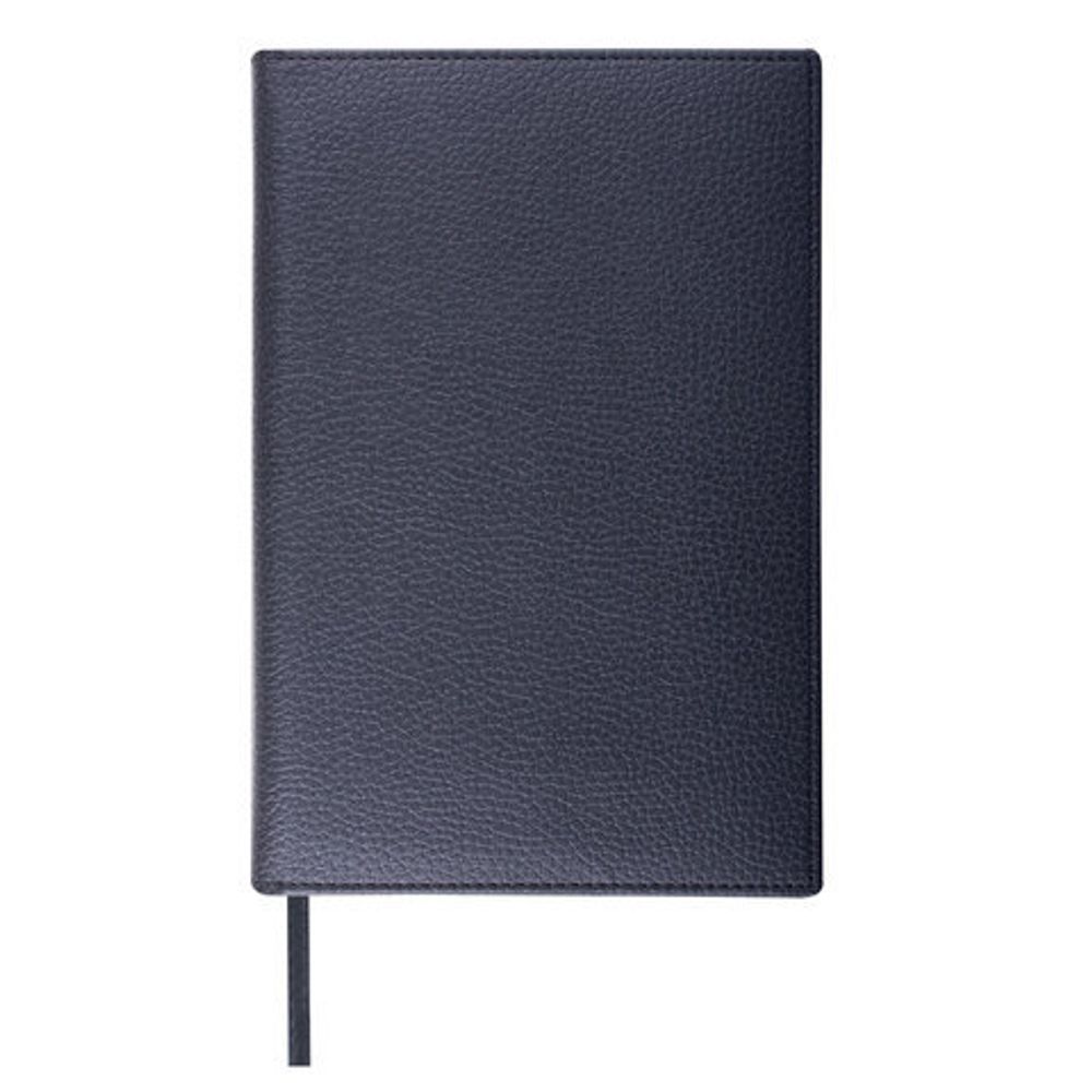 Ежедневник недатированный А5 138х213 мм BRAUBERG "Favorite" под кожу, 160 л., черный, 123397