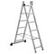 Лестница алюминиевая Алюмет двухсекционная 2x6 ступеней (5206)