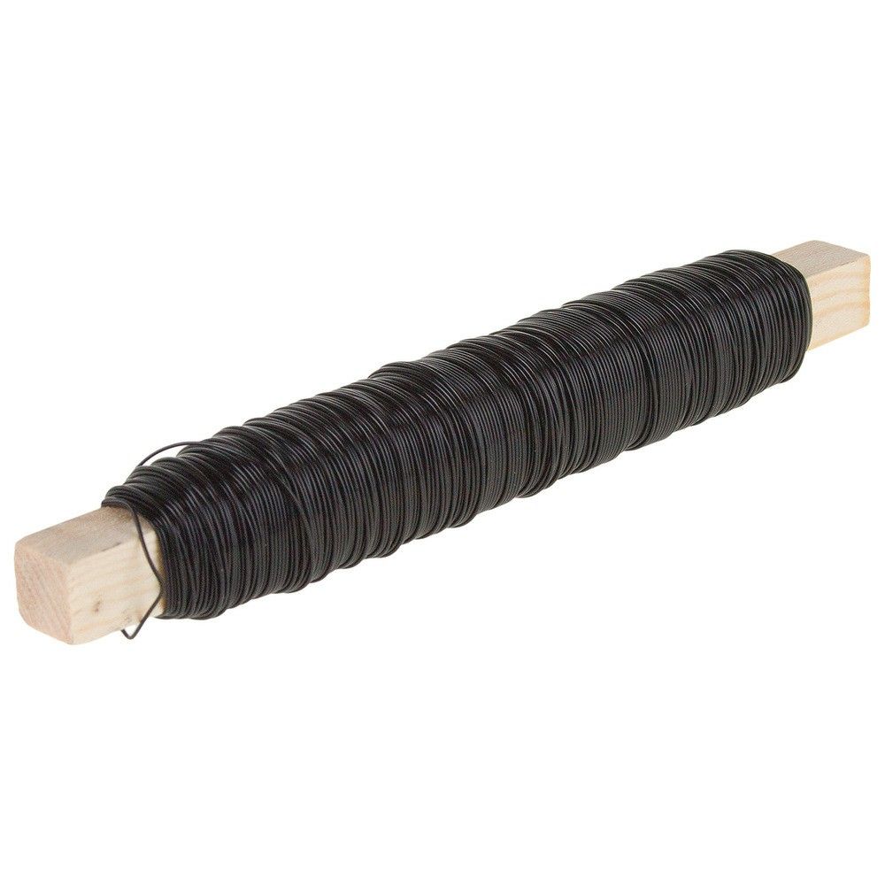 Проволока бульонка 0,5ммx150м 100г (Черный)