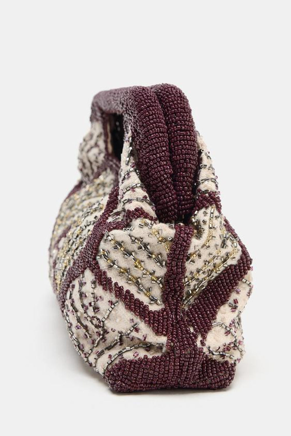 ZARA КЛАТЧ С ДЕКОРАТИВНЫМИ ДЕТАЛЯМИ, РАЗНОЦВЕТНЫЙ