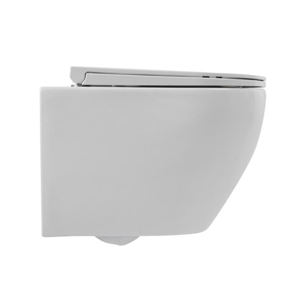 Унитаз подвесной Cezares STYLUS CZR-513-TH-R безободковый с сиденьем BelBagno BB902SC