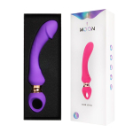 Фиолетовый изогнутый вибромассажер 21,1см I-Moon Vibrator MY-226
