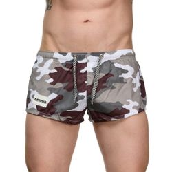 Мужские шорты с камуфляжным принтом Sesmik ALEX MILITARY GRAY