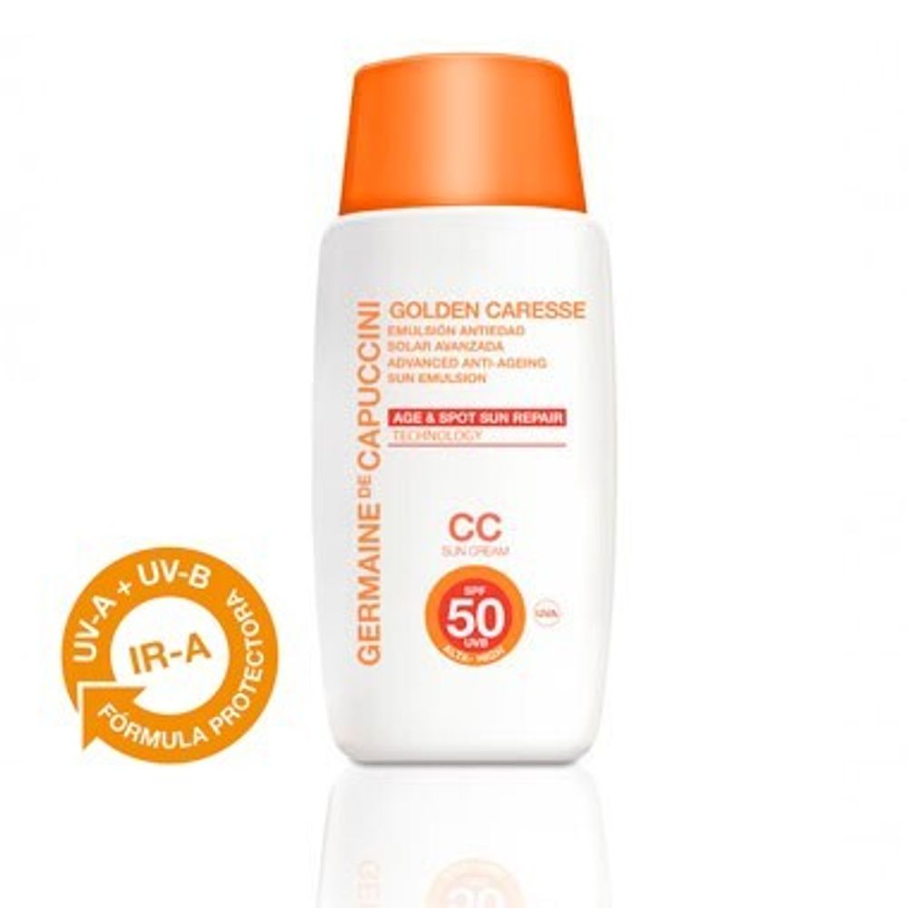 GERMAINE DE CAPUCCINI Golden Caresse Adv.Anti-Ageing Sun Emul SPF50 CC