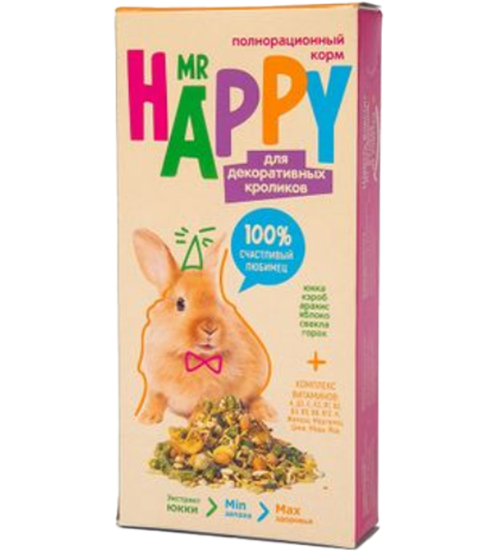 Mr Happy для декоративных кроликов 400гр.