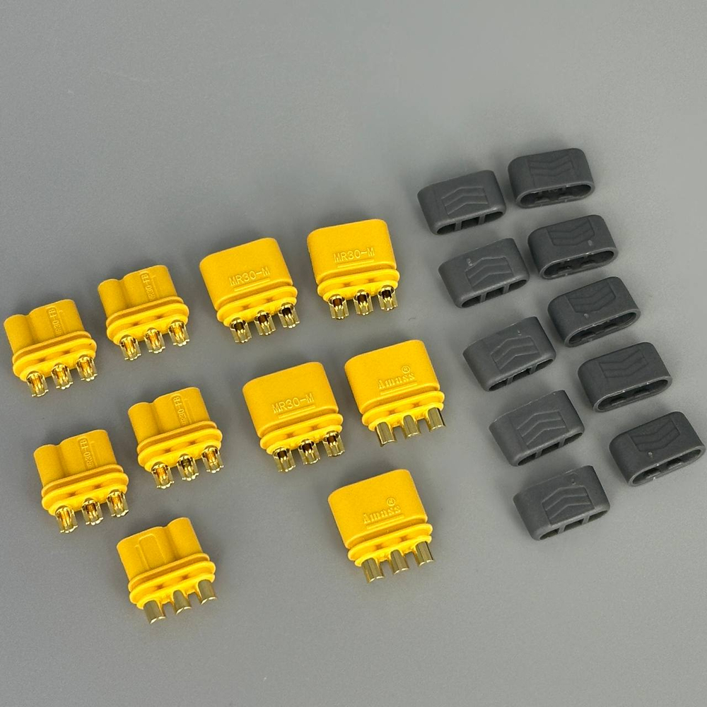 Нейлоновый разъем Amass MR30 (мама/папа) (5 Пар)