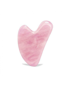 AYOUME Mассажер ГУАША для лица (кварц розовый) Massager GUASHA rose quartz 80х50х7 mm