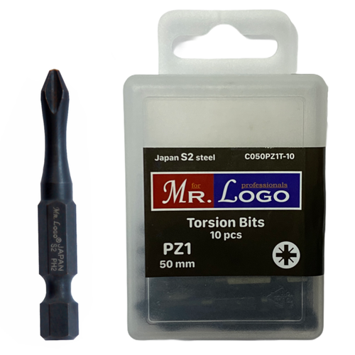 Бита PZ1*50мм S2, MR.LOGO (10шт.)