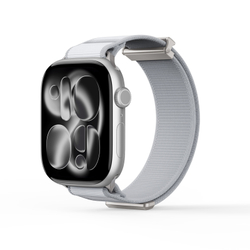 Ремешок светло-серого цвета с магнитной фиксацией для смарт часов Apple Watch размером 38, 40, 41 и 42MM, серия Strap (YM Series) от Dux Ducis