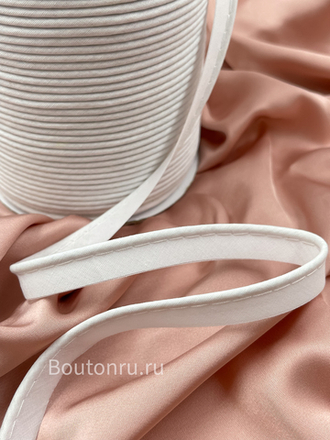 Кант декоративный хлопковый 12 мм белый