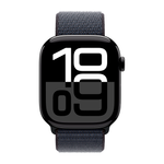 Умные часы Apple Watch Series 10 GPS, 46mm, Jet Black Aluminium Case with Sport Loop, Ink