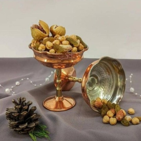 Набор медных сервировочных чаш на ножке, 6 шт, для мороженого, конфет и орехов Exirmes 30220278 Иран