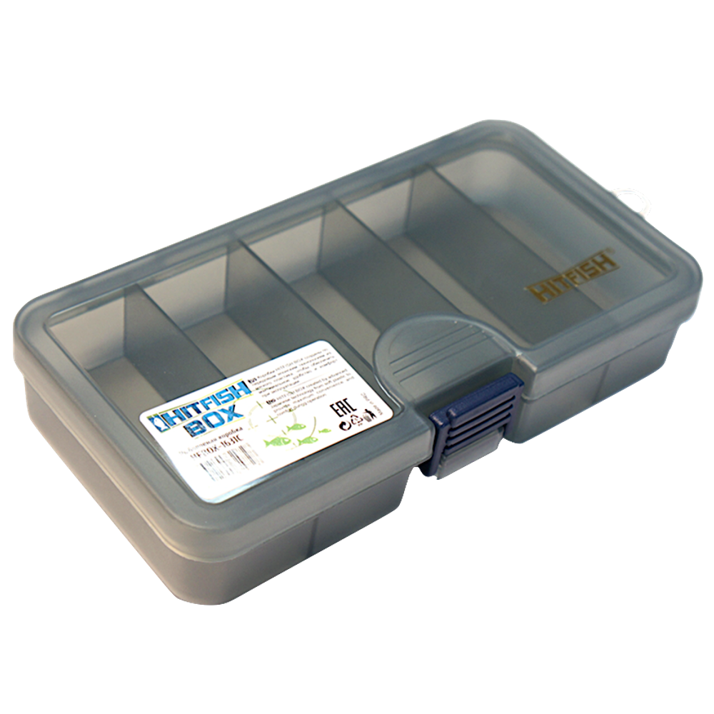 Коробка HitFish HFBOX-1631C рыболовная 5 отделений 161х91х31мм
