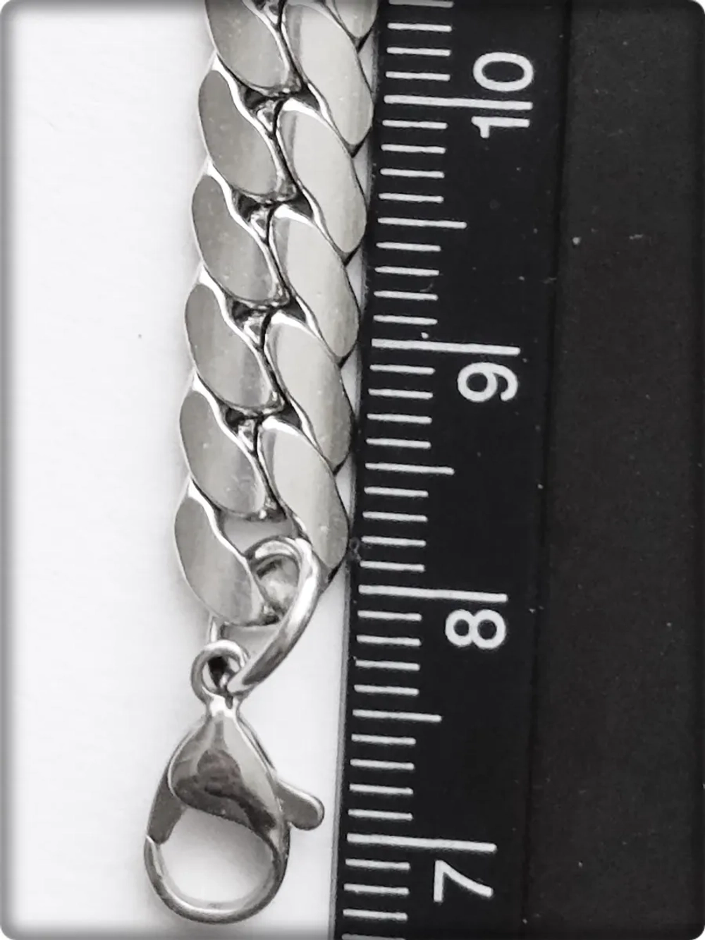 Стальная цепочка, длина 55см Stainless Steel сталь 316L/