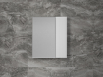 Зеркальный шкаф «Стокгольм» 60 см белый рифленый софт