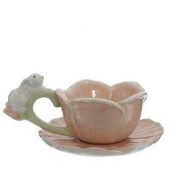 GAEM Чашка с блюдцем, L16 W12,5 H7,5 см