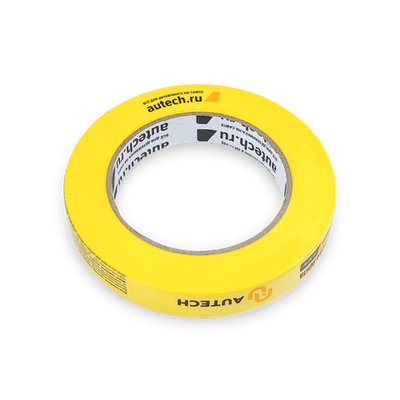 AuTech Маскирующая термостойкая лента, желтая, 120 градусов, 19мм x 50м