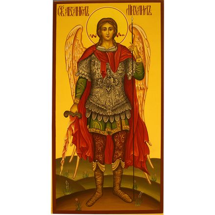 Архангел Михаил. Рукописная икона.