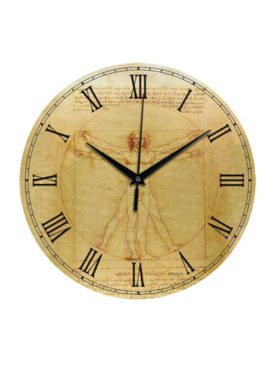 Часы настенные деревянные "Идеальные пропорции ", 30 см, бесшумные Декор для дома, подарок