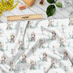 Ткань шифон юный стрелец из лука