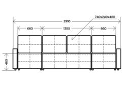 Диван П-образный "Патрик 2" (Antonio java), Комфорт-S, г.Ижевск