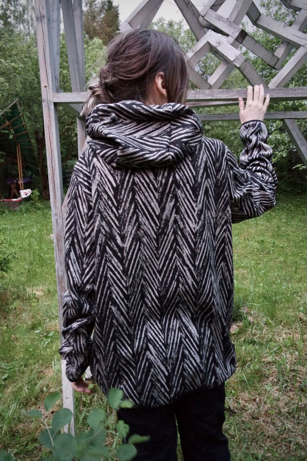 Худи Plushedelica Елочки черный