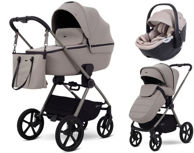 Детская коляска Rant Teo Soft 3 в 1 с автокреслом Aster Zero Beige Cloud