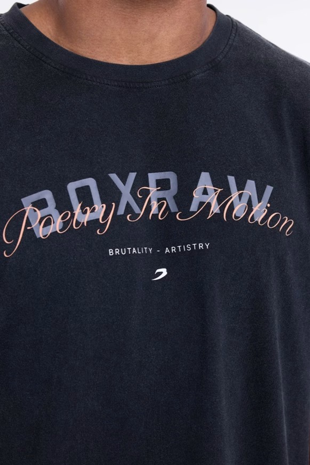 Футболка BOXRAW Poetry In Motion Oversized чёрная
