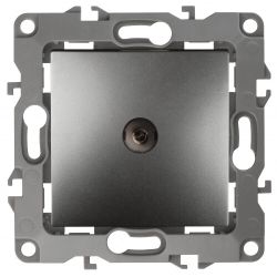 12-3102-12 ЭРА Розетка TV проходная, IP20, Эра12, графит
