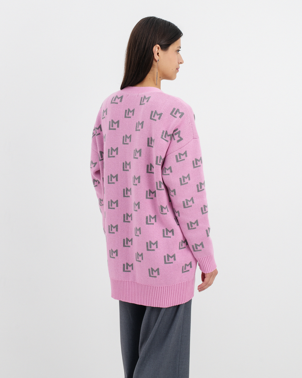 Кардиган вязаный с лого ML