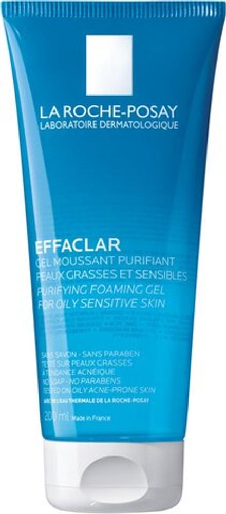 La Roche-Posay Effaclar - глубоко очищающий гель для жирной и чувствительной кожи /   200  ml  / GTIN 3337872411083