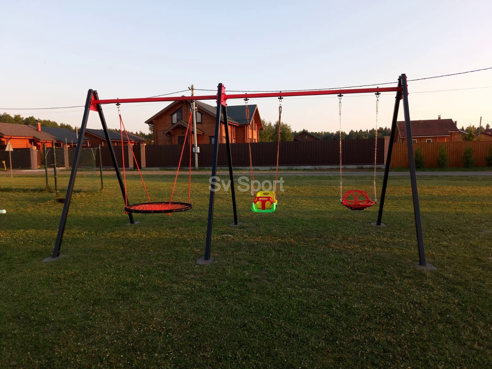 Монтаж уличных качелей Sv Sport Maxi х 2