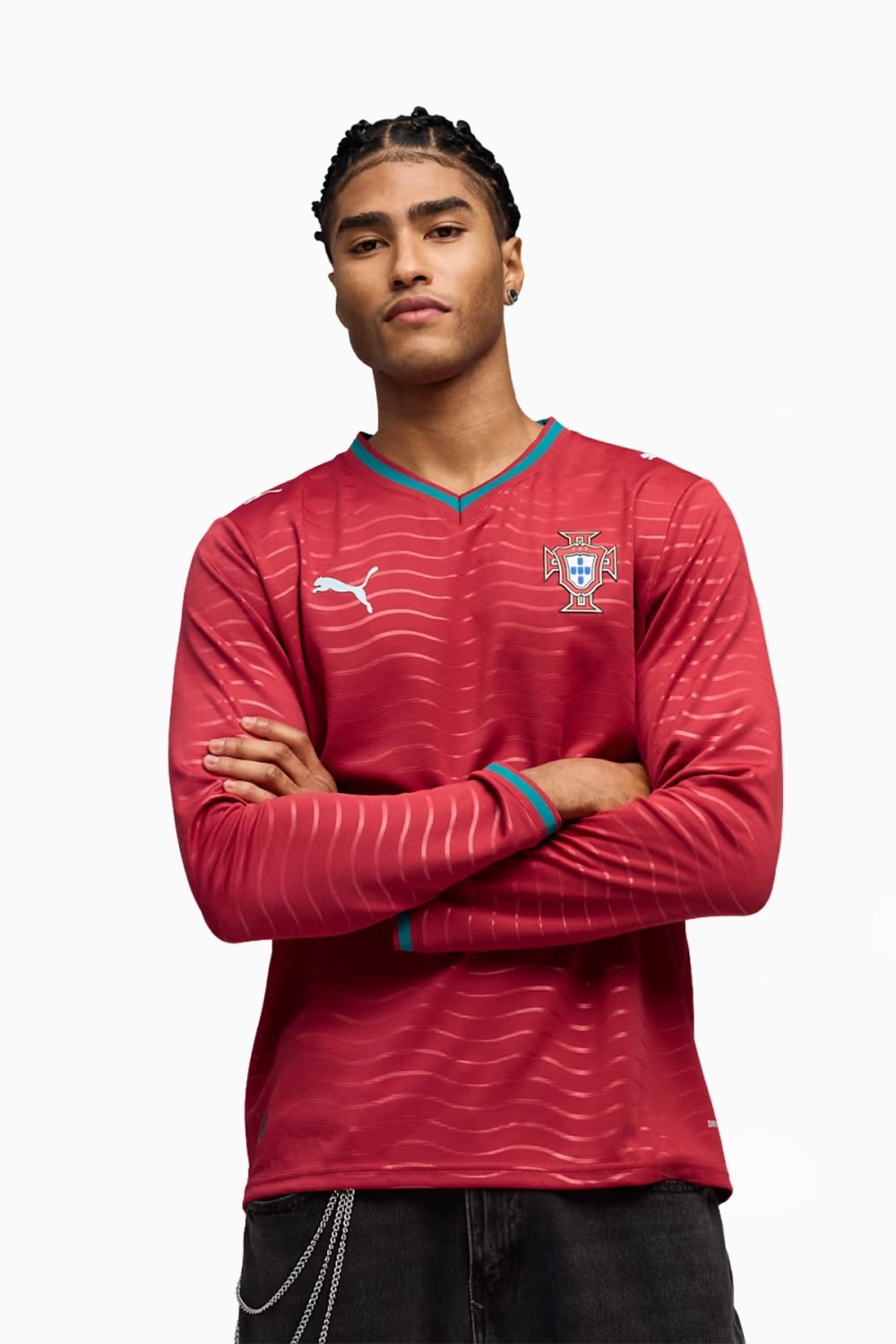 Футболка с длинными рукавами Puma Portugal 2026 Home - красный