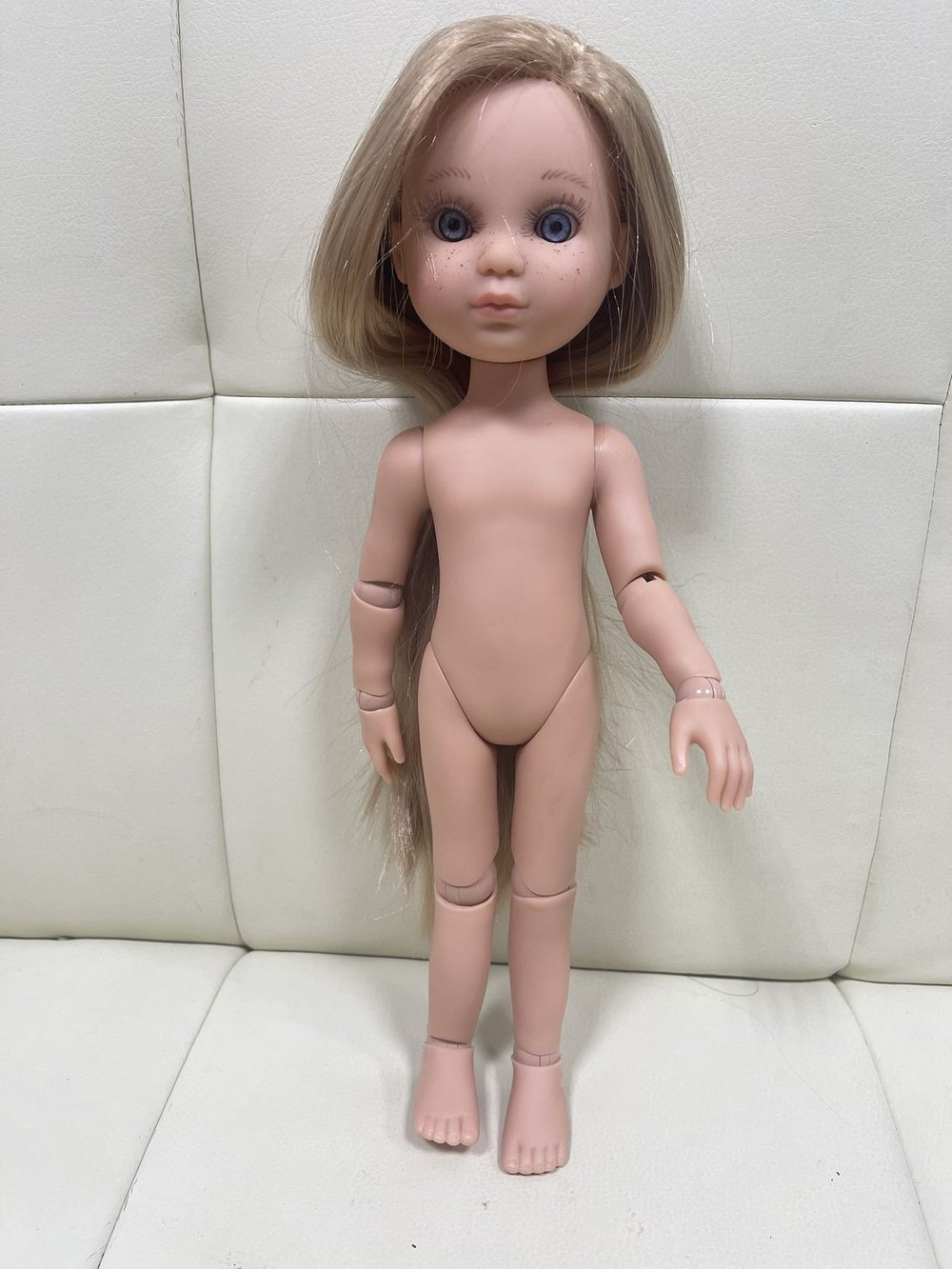 Уценка Кукла для девочки виниловая шарнирная 35см Ева (4820A)