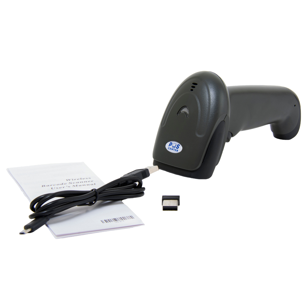Сканер беспроводной Poscenter 2D,BT USB, черный, кабель, адаптер