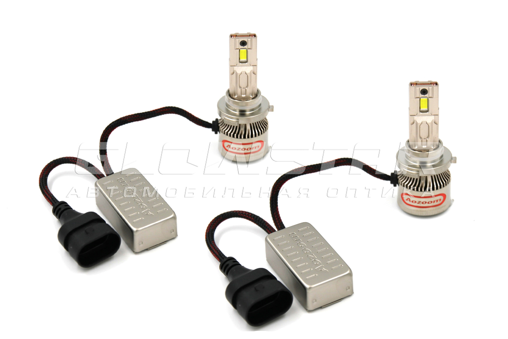 Aozoom P10/HB3-HB4 (9005/9006/9012) с вентилятором 12V 55W 3500Lm (комплект, 2шт)