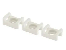 Площадка монтажная с отверстием 23х16 под хомуты, белая (100шт) TDM SQ0516-0203