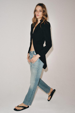 ZARA ДЖИНСЫ SLIM С НИЗКОЙ ПОСАДКОЙ — ZW COLLECTION, ГОЛУБОЙ