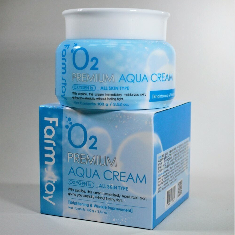 Farmstay O2 Premium Aqua Cream увлажняющий крем с кислородом, 100 мл