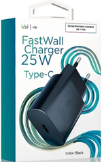 Зарядное устройство VLP 25W USB-C PD PPS USB Type-C черный