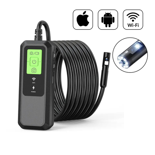 iCartool (IC-V803-2) Видеоэндоскоп WIFI 2 камеры, 3.5Мп, 2560x1440, 3м, 7.9 мм зонд