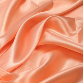 Ткань Атлас-сатин 67 г/м² 100% полиэстер шир.150 см цв.персиковый