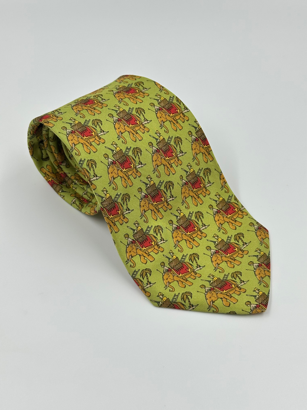 Галстук салатовый Salvatore Ferragamo