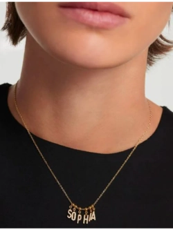 Подвеска-шарм Буква S серебро 925 пробы покрытое золотом