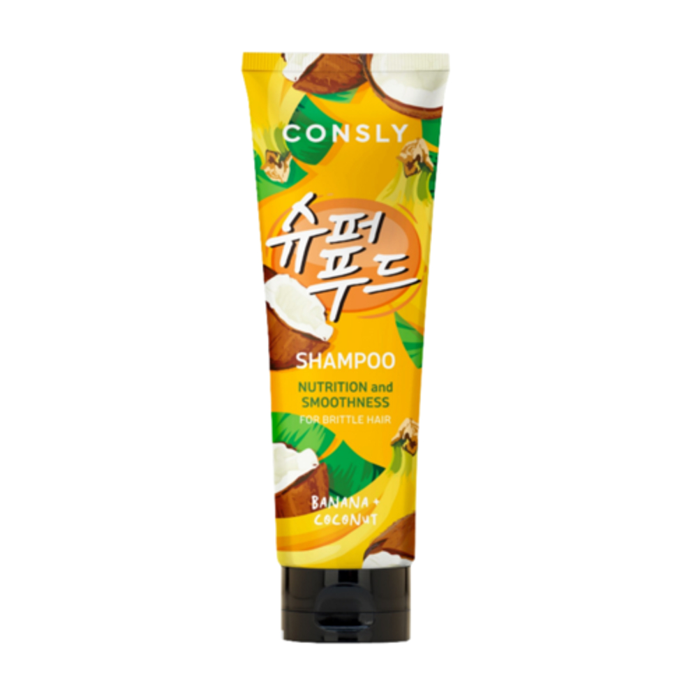 Consly Шампунь питательный с экстрактом банана и кокосовой водой - Banana & coconut water, 250мл