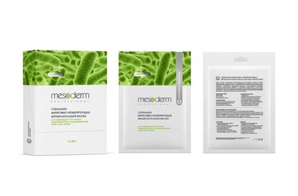Регенерирующая биоцеллюлозная маска после процедур стерильная Mesoderm мезодерм  №  5