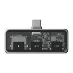 USB-Хаб Satechi Mobile XR Hub (USB-C) (ST-HXRSD) Подключение: коннектор USB-C 3.2 Gen 2. Порты: USB-C 2.0 (PD 100 Вт), USB-C 3.2 Gen 2 (DP Alt Mode: 4K 60 Гц), microSD UHS-I. Есть LED-индикация