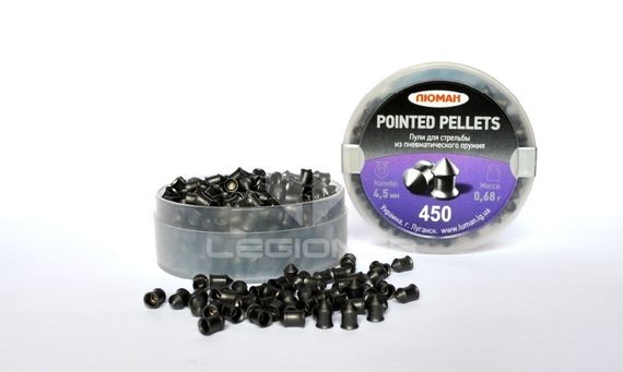 Пули для пневматики Люман Pointed Pellets 0,68гр (450шт)