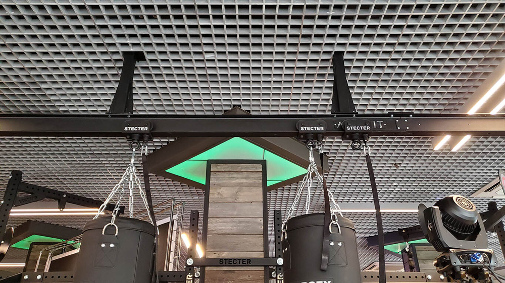 Каретка для подвесных снарядов (с фиксатором)